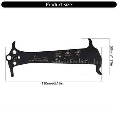 1/3pcs Bicycles Chain Repair Tool Mountain Bike Chain Gauge Measurement Ruler Cycling Chain Wear Indicators Checker