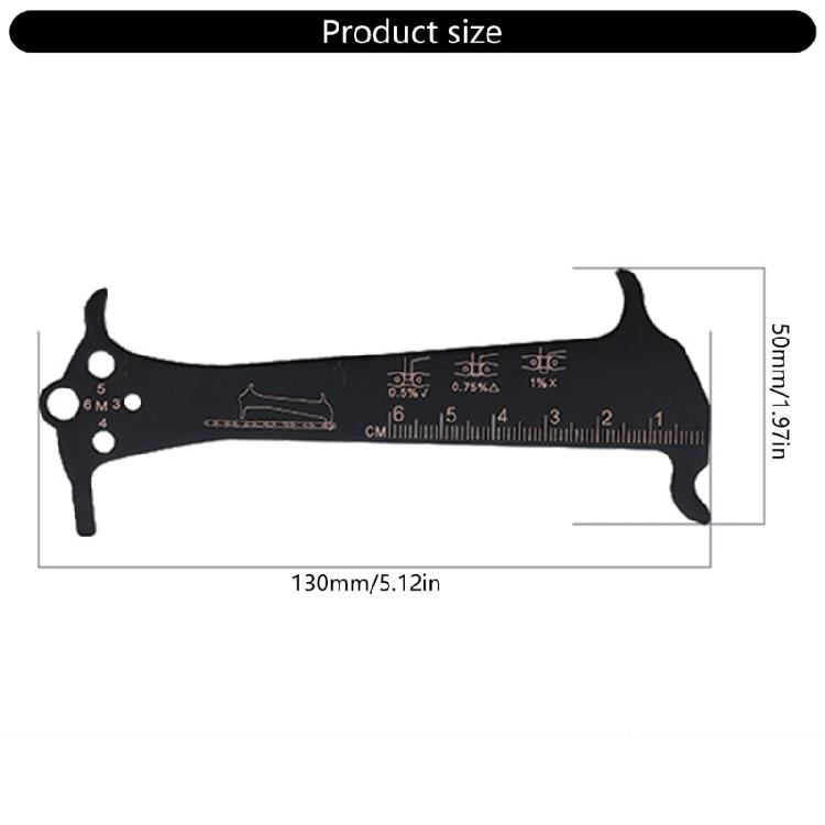 1/3pcs Bicycles Chain Checker Road Bike Chain Wear Indicators Gauge Measuring Ruler Tool Bicycles Chain Repair Tool
