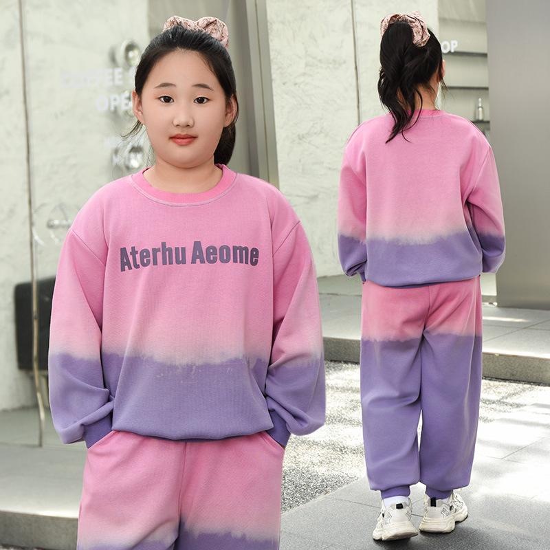 

Модный комплект из худи и свободных брюк для девушек большого размера – Спортивный, стройнящий комплект из двух предметов Size 160 for 90-110 lbs