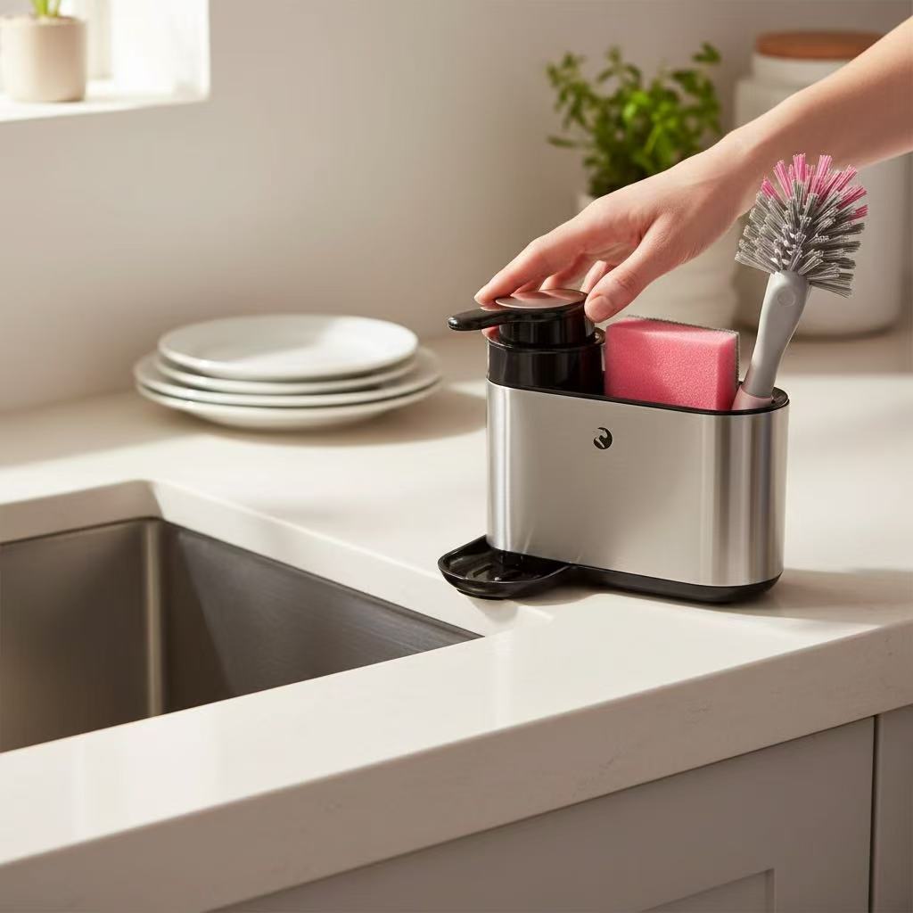 DISPYN Steel Stainless Steel Dishwashing Liquid Dispenser
