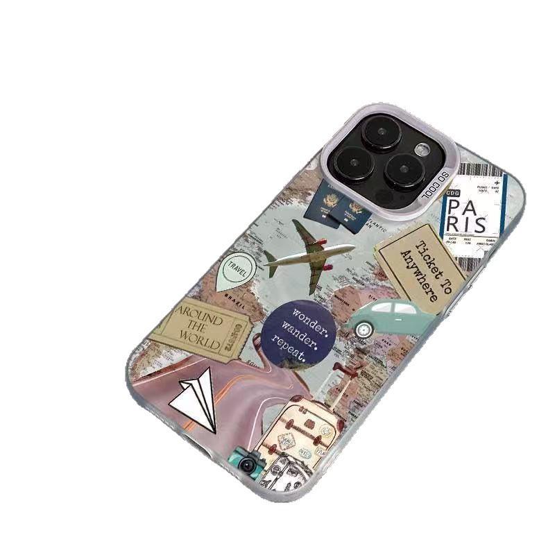 Cross-border Road Aircraft Protective Case for iPhone 16 Pro Max, 15, 14, 13, 12