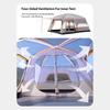 Tenda da Campeggio Tenda Familiare con Doppio Strato Antipioggia 2 Stanze 1 Soggiorno per 4 6 Persone Montaggio Rapido Ventilazione
