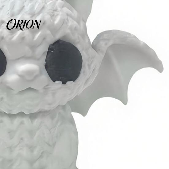 Festive Halloween Decor Ornament, Knitted Texture Bat Cat Design Figure, Bookshelf Ornament Mini Size Sculpture for Party Desk Shelf Desktop