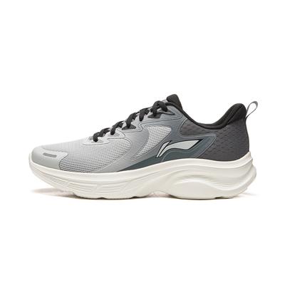 Li Ning Light Speed Cushioning Slip Resistant Abrasion Resistant Support Lightweight Low Top Running Shoes Men's Gray ARSW045-1