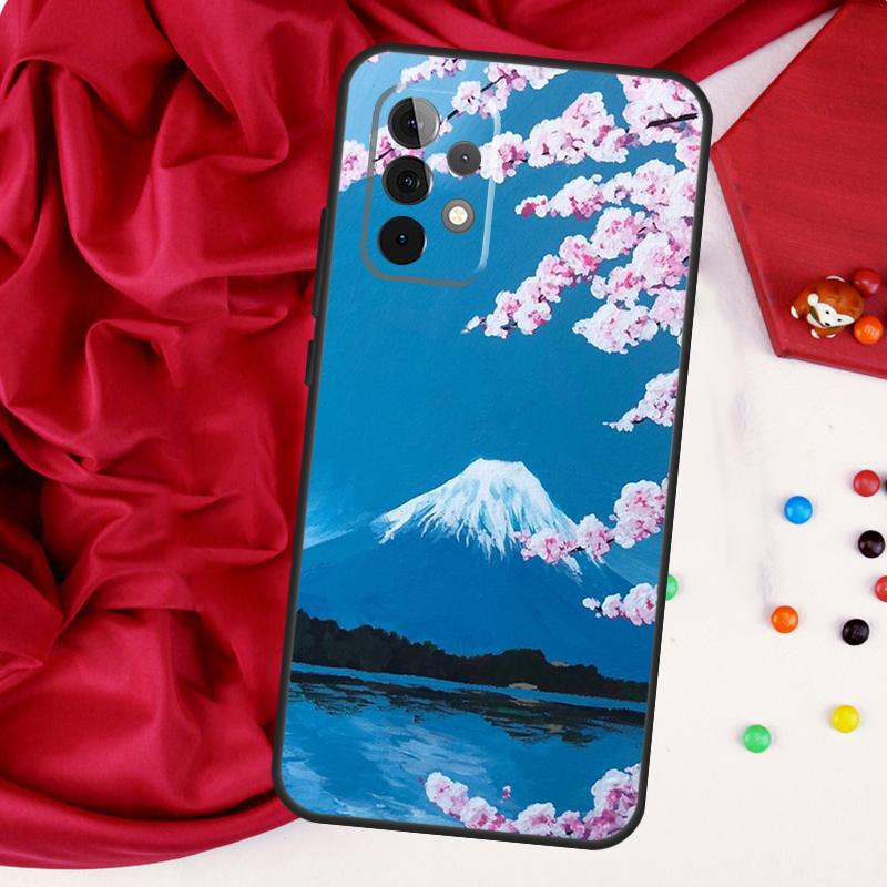 Cherry Blossom Floral For Samsung Galaxy A15 A55 A53 A33 A35 A22 A32 A52 A54 A34 A14 A56 A36 A26 A16 A05 A06 Case