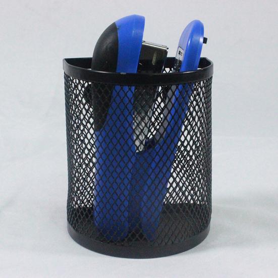 Black Mesh Pencil Cup Holder Large Capacity Multipurpose Magnetic Makeup Brush Holder
