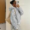Fall Winter New Women's Hooded Pullover Leopard Print Long Sleeve Casual Sweatshirt