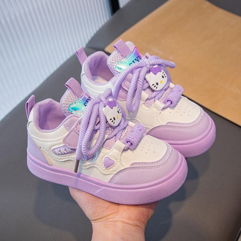 

New Cartoon Shoes - Girls Sports Shoes - Versatile Casual Shoes 26 фиолетовый