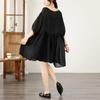 Short Sleeve Plus Size Cotton Vintage New In Dresses for Women Casual Loose Midi Summer Dress