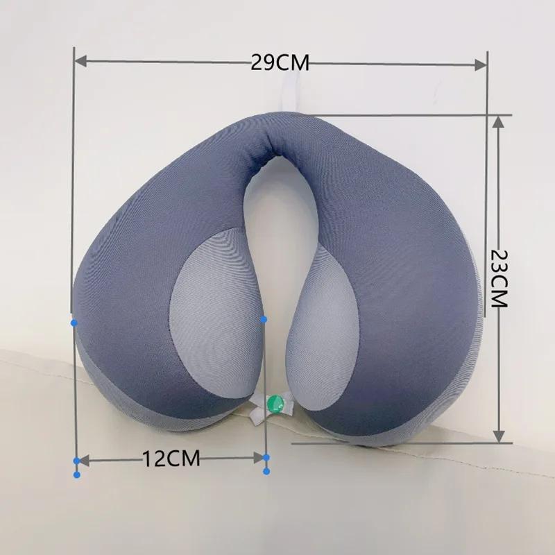 Poduszka dla dzieci w kształcie litery U Uniwersalna dla dzieci Podkładka mocująca do fotelika samochodowego Poduszka do spania w podróży do ochrony szyi i głowy Miękkie poduszki