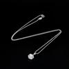 JewelryPalace Moissanite D Color 1ct 1.5ct 2ct 3ct Round 925 Sterling Silver Pendant Necklace for Woman No Chain