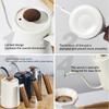 600ML Hand Brewing Pot Gooseneck Kettle Spout Espresso Coffee Tea Milk Pot Wooden Handle 304 Stainless Steel Coffee Pot for Home