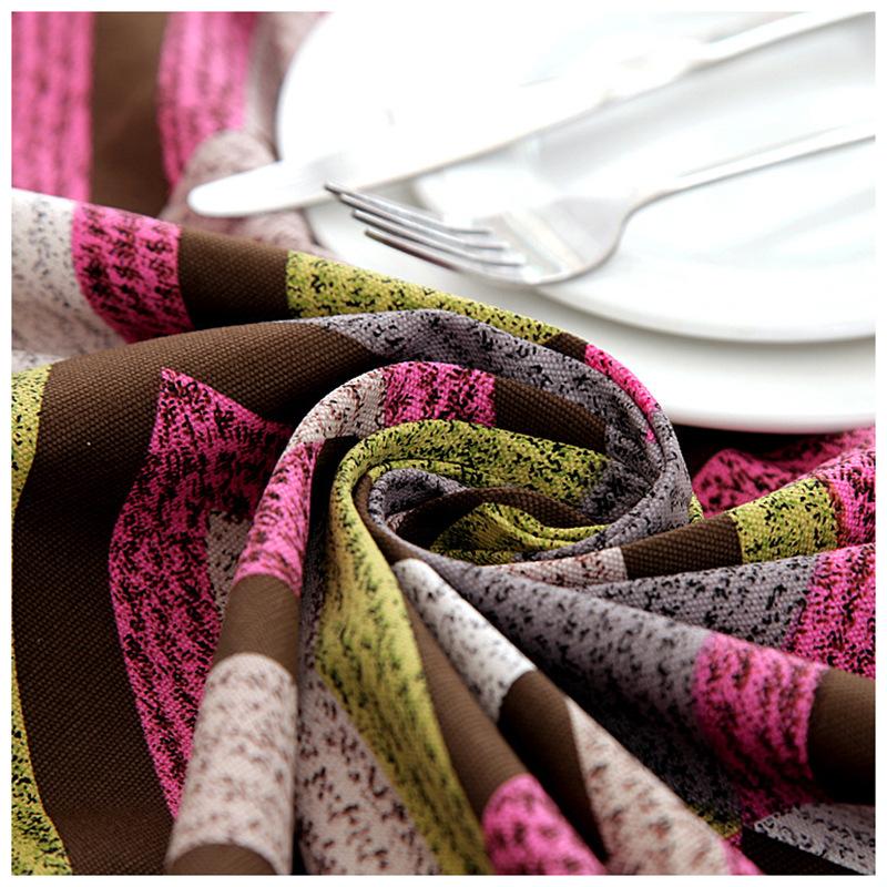 Modern Simple Cotton Thickened Canvas Geometric V-Shaped Triangular Coffee Table Tablecloth Dining Table Cloth Cover Towel