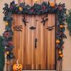 Realistic Floral Ornaments Halloween Artificial Maple Leaf Vine Decor Fall Wall Hanging Garland Silk Flowers for Party Scene Spooky Thanksgiving