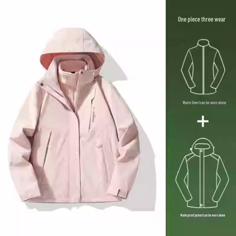 NASA 2024 Men's & Women's Petite Windproof Windbreaker - Stylish Autumn/Winter Jacket for Outdoor Mountaineering