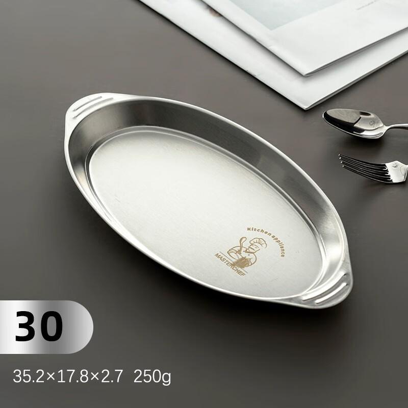 ZISIZ 316 Stainless Steel Double-Ear Oval Fish Plate