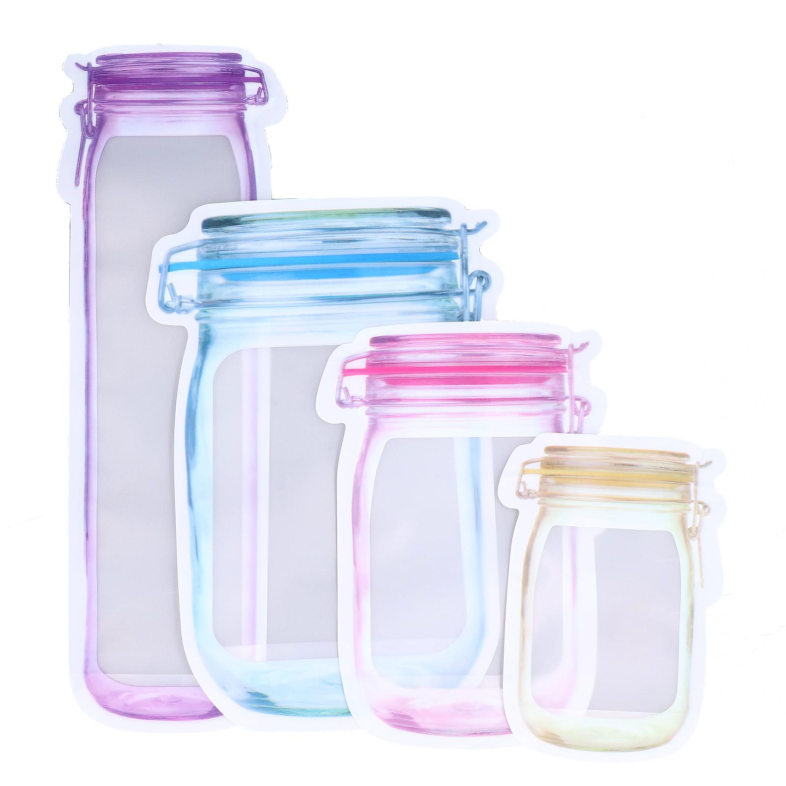 40Pcs Reusable Food Storage Bags Good Leakproofness Large Capacity Zipper Design Portable Snack Packaging Bag for Home 1350₽