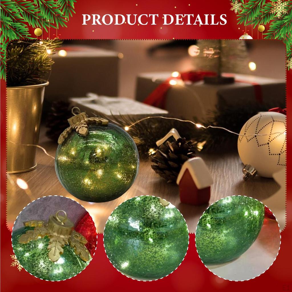 Weihnachtskugel Ornament Anhänger Leuchten Tischbaum Hängedekoration für Feiertag