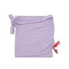NAKED SURF CLUB Terry Shirred Mini Wrap Skirt (Purple)