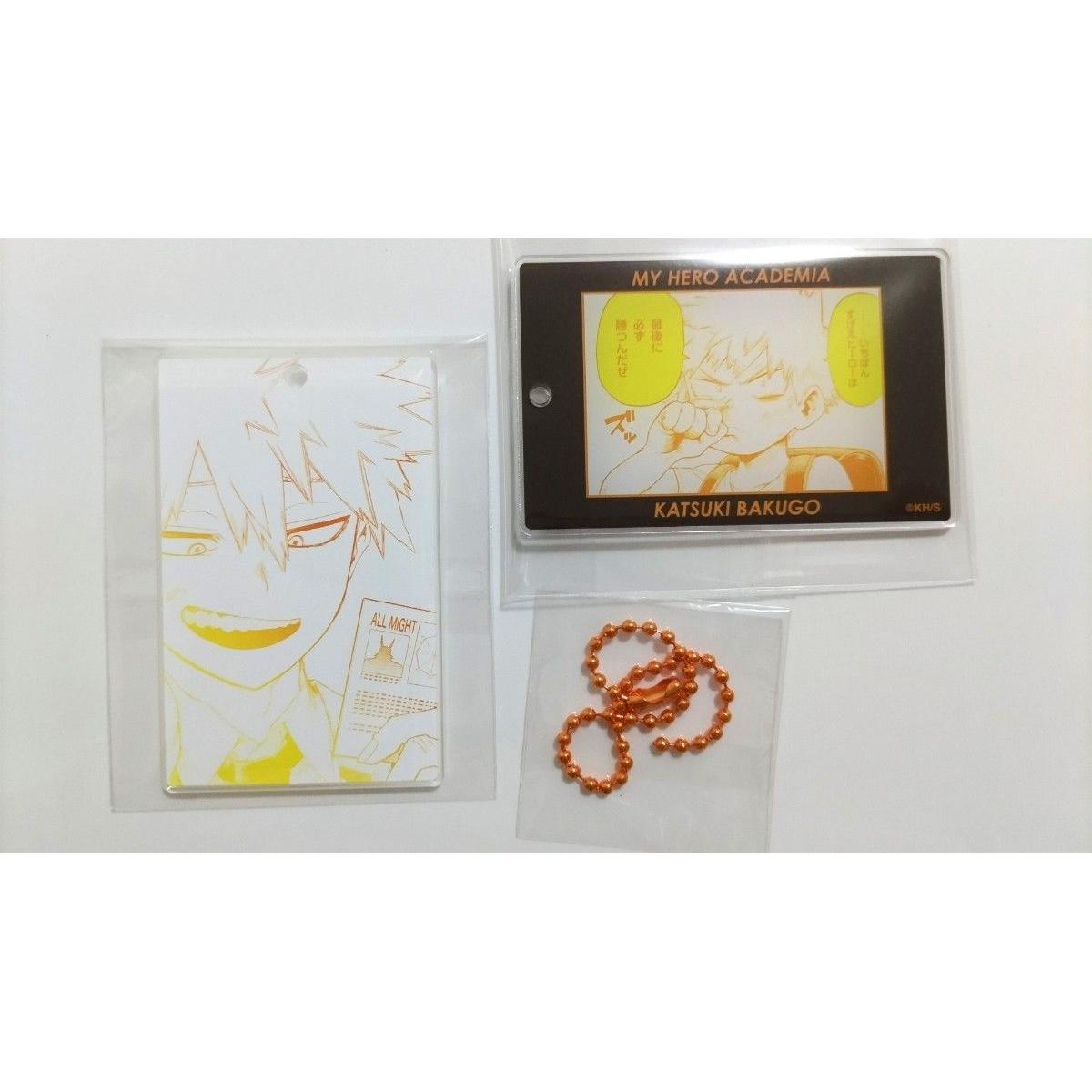 Used Heroaka slide acrylic key chain Katsuki Bakugou