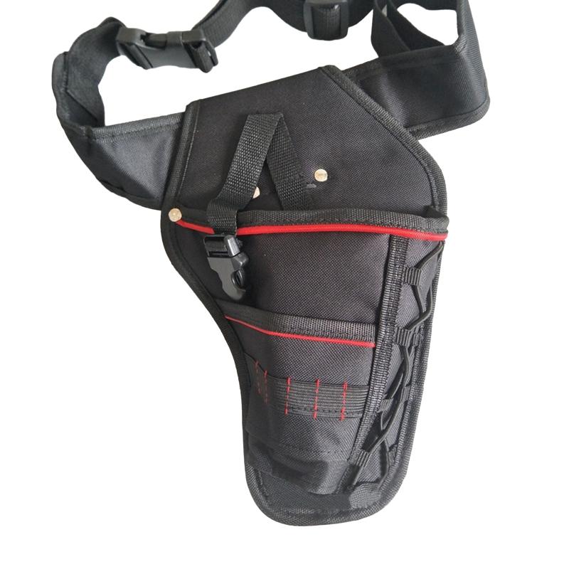 Bärbart Kraftigt Borrhölster Verktygsbältespåse Midjeväska Borrverktygsförvaringsväskor Sladdlös Elektrikerverktygsväska 600D