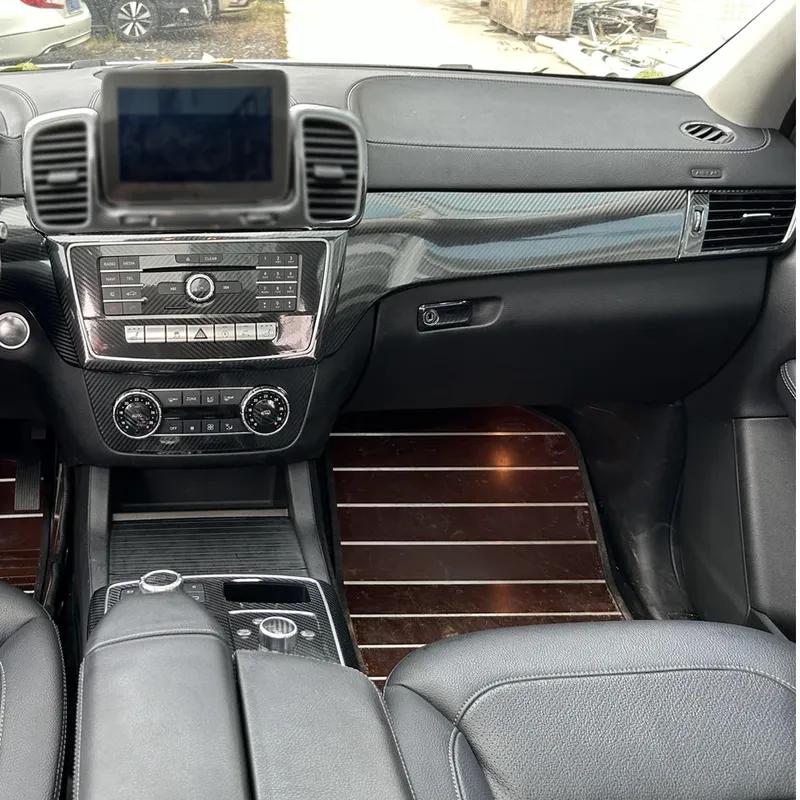 Szénszálas Fólia Benz GLE GLS ML GL W164/W166/W167 Autóhoz Belső Matrica Középkonzol Sebességváltó Műszerfal Légbeömlő Kilincs Panel
