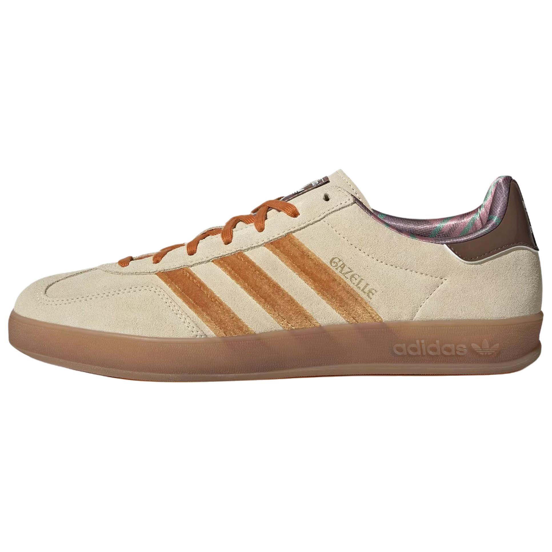 

Adidas Оригинальные Gazelle Indoor Модные Удобные Тренировочные Кроссовки Обувь Унисекс Бежевые JR4502 40
