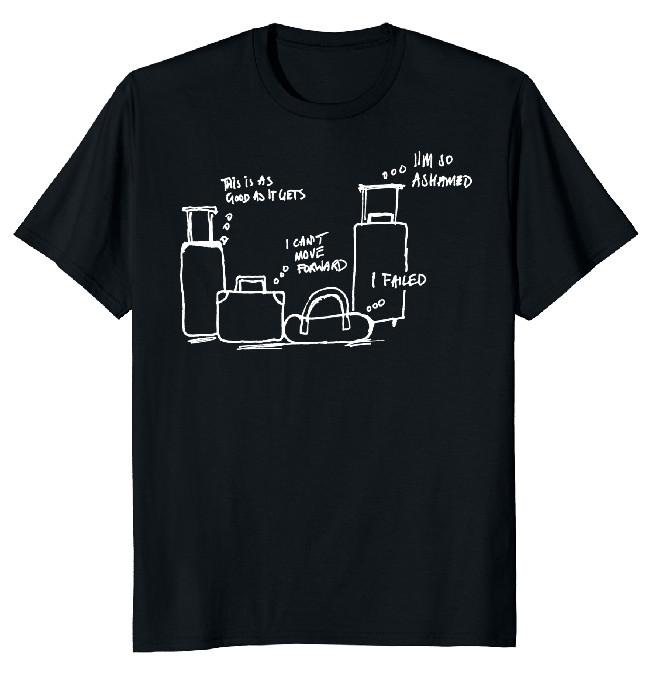 NEW LIMITED Emotional Baggage Classic Novelty Tee S
