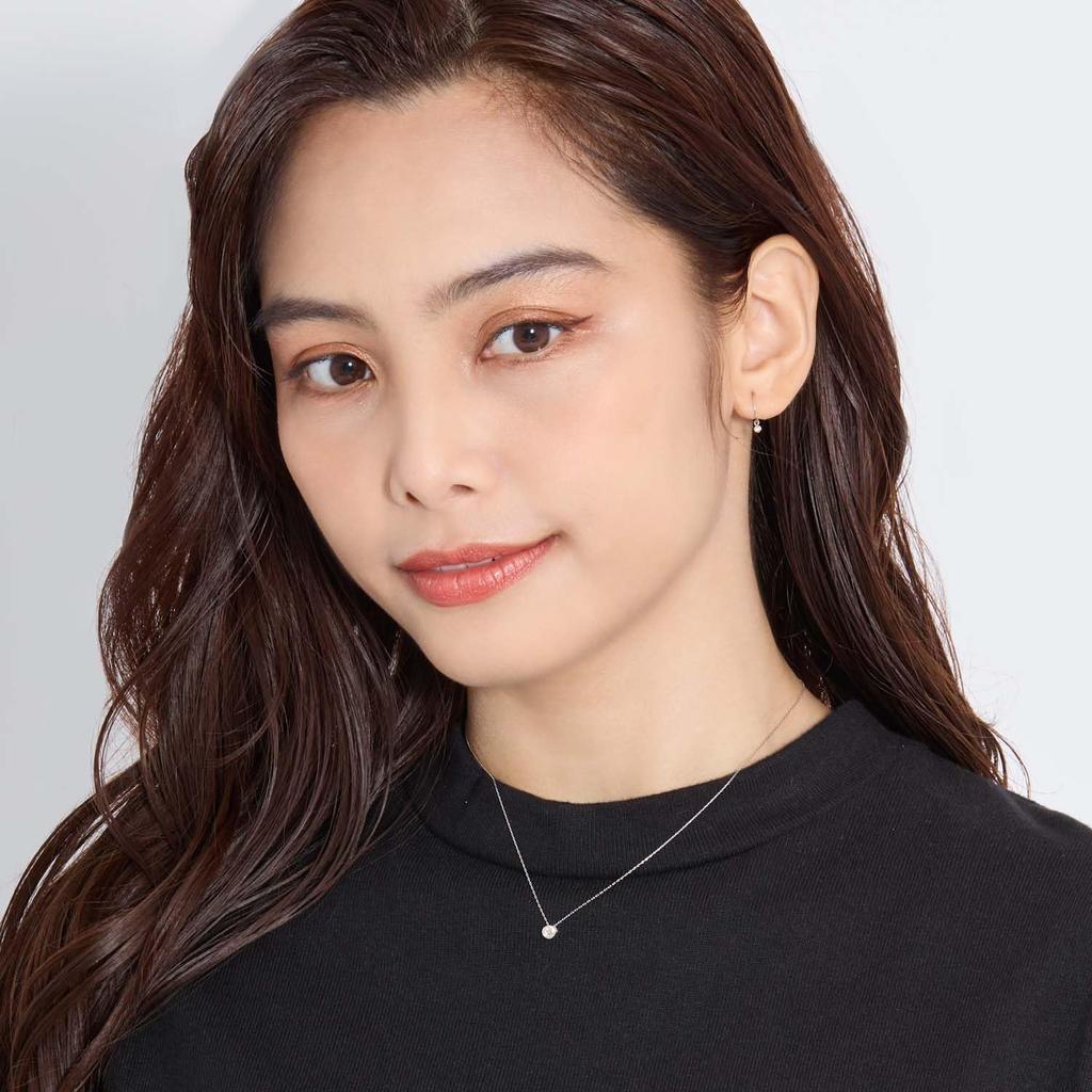 Lala Christie H&C Diamond Fukurin Necklace 0.2ct Platinum PT900 lp37-0004-pt