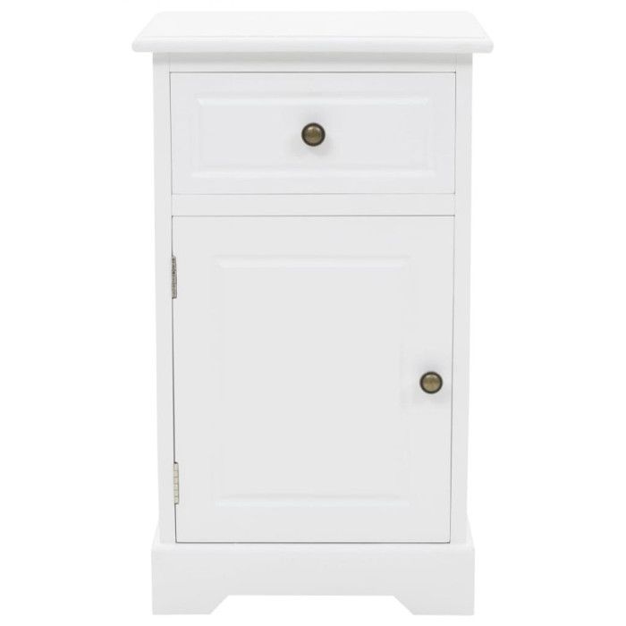 VidaXL Table de chevet MDF et Bois de pin 35 x 32 x 59 cm