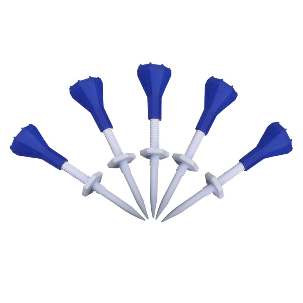 5Pcs Golf Step Down Tees Plastic Golf Ball Tees Adjustable Height Golf Tees Replacement Golf Training Ball Tees Gift