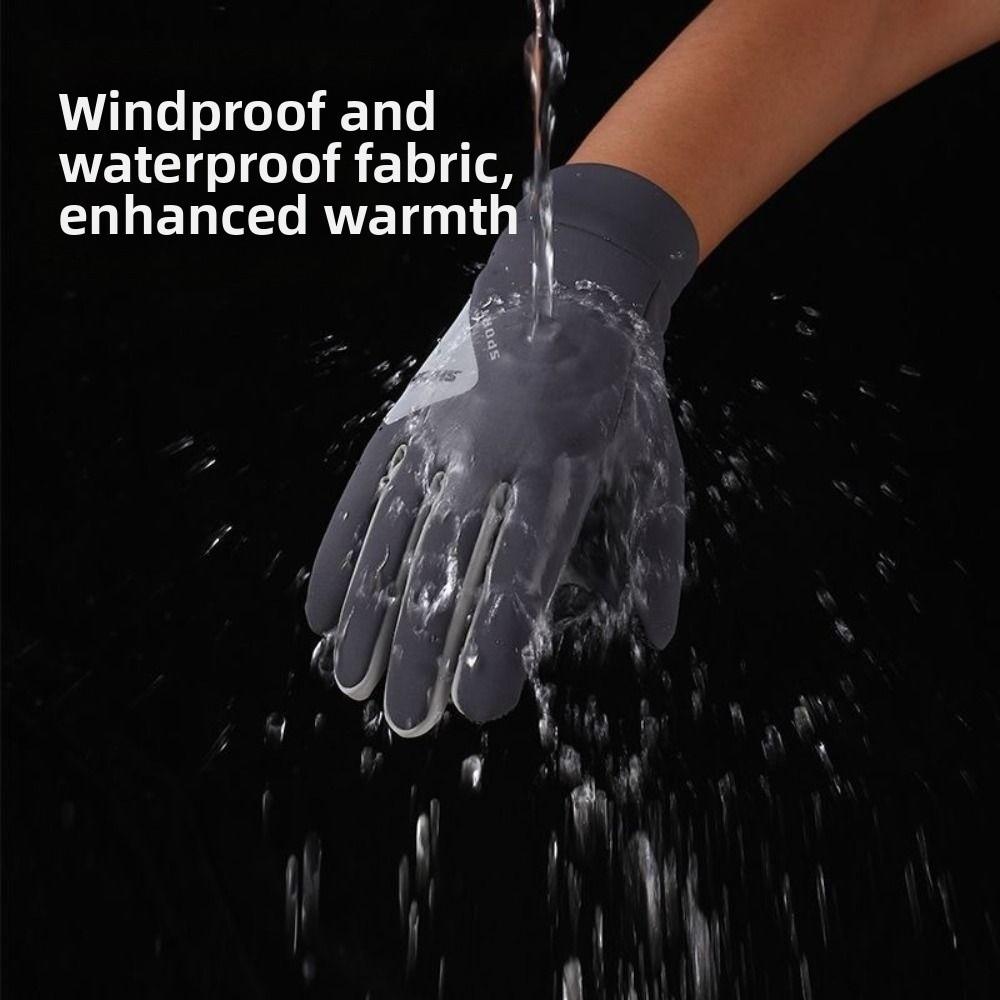Warm Full Finger Gloves Anti-Slip TouchScreen Mittens Cold-proof Gloves Riding Equipment