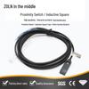Central Connection Inductive Proximity Sensor, Square Type, Metal Detection, PNP & NPN Normally Open.