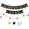 2025 Congrates Grad Banner Garland Star Paper Bunting Set Graduation Party Decoration Supplies Congratulation Garland Flags New