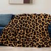 2025 NEW Super Soft Coral Fleece Flannel Blankets Leopard Stripe Printed Sofa Bed Bedspread Plaid Blankets