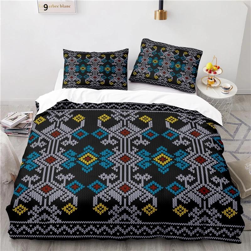 Fashion Nordic Printed 3d Bedding Set Duvet Cover Set Pillowcase Twin Full Queen King Size Bedclothes Bed Linen Drop Shipping