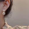 Rhinestone Drop Earrings for Women, Luxury Vintage Dangle Jewelry Zinc Alloy Bling Bling