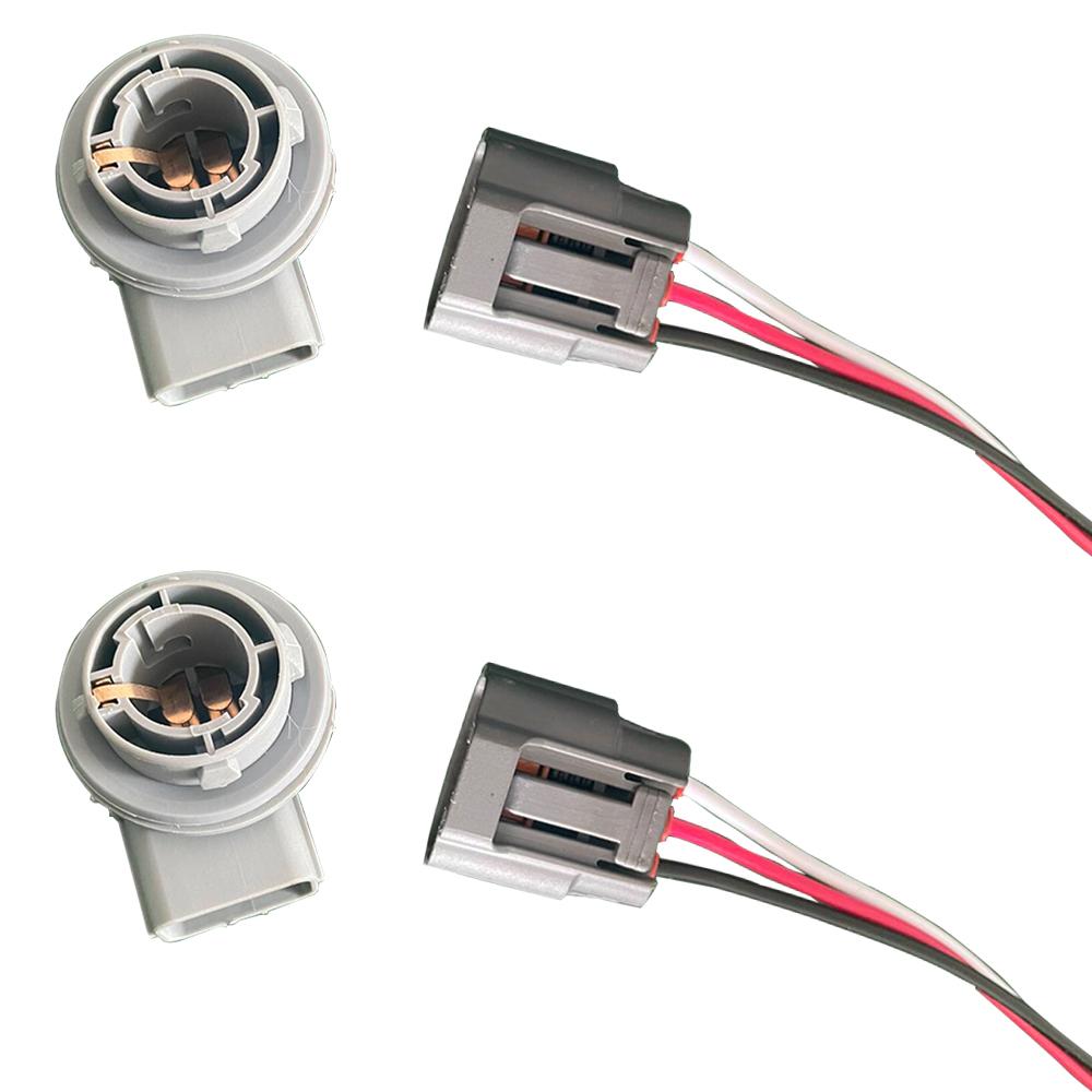 2Set 92160-3C000 Bulb Lamp Holder Socket With Wiring Harness For Hyundai