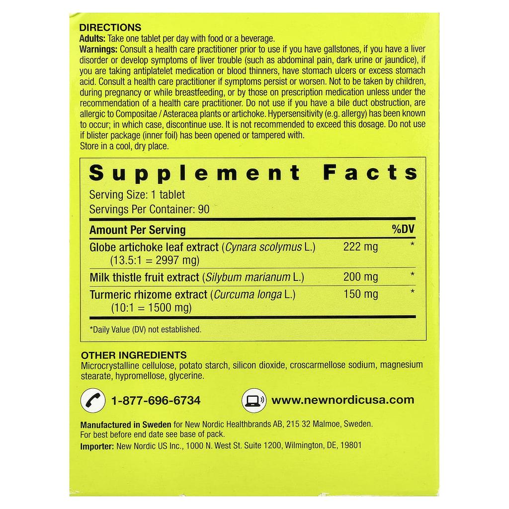 New Nordic, Active Liver™, 90 tablets