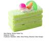 Mousse Cake Squeeze Toy Soft Stress Relief Toy Slow Rising Rectangular Cake Fidget Toy for Kids Adults Office Workers Anxiety Relief