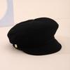 Autumn Winter Korean Style Flat Top Newsboy Cap For Women - Military Cap Casual Hat Warm Street Fashion Headwear Accessories