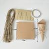 50Pcs Kraft Paper Bouquet Wrapping Tubes With Rope Tag DIY Handmade Flower Cones Holder Confetti Holder Wedding Decoration