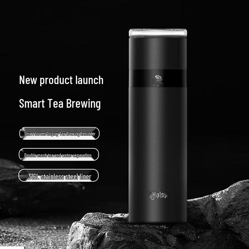HAERS Smart Tea Infuser Thermos Cup with Filter