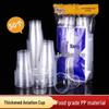 ZISIZ Thickened Transparent Disposable Plastic Cups