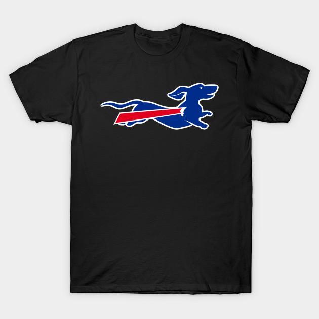 

Men Black Print T-shirt Buffalo Bills Dachshund No-Cut Transfer Paper Print Cotton Tshirt S чорний