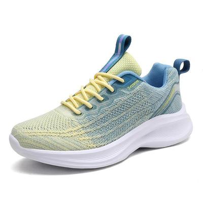 Damessportschoenen Casual hardloopschoenen Comfortabele sneakers Loafers Mesh Ademend Gebreide tennisschoenen Veterschoenen Wandelschoenen Plusmaat 35-41