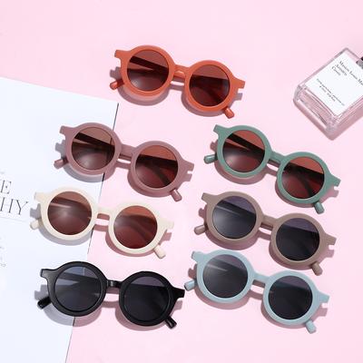 Round Frame Kids Sunglasses Toddler Sunglasses Eyewear for Children Beach Protection Glasses