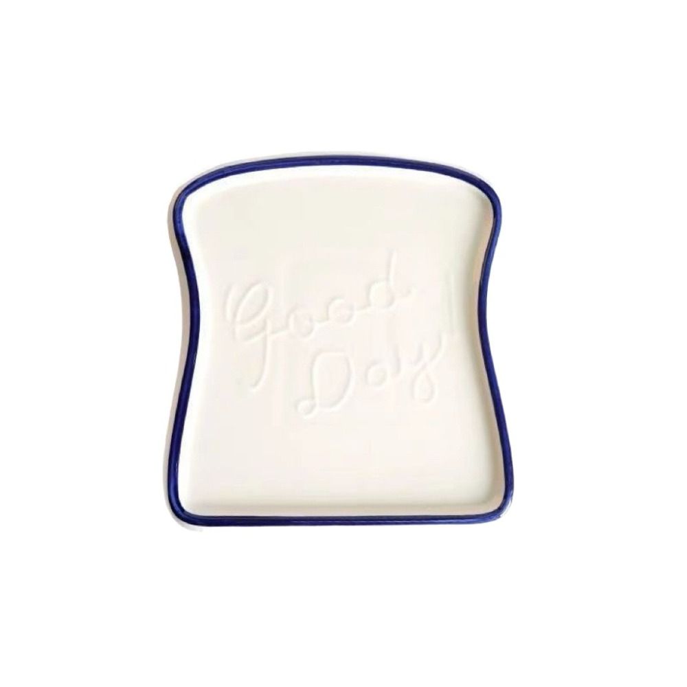 Premium Ceramic Toast Plate Durable Cake Plate Easy Care Steak Plate  Restaurant