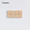 10Pcs 1:12 Dollhouse Furniture Simulation Square Floor Decoration Splicing Wooden Floor Diy Educational Pretend Play Toy