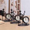 Mode kreative Musik Metall Iron Man Uhr Büro Heimdekoration